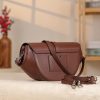 Brown Genuine Leather Shoulder Bag / Handbag With Strap 7 Brown Genuine Leather Shoulder Bag / Handbag With Strap
