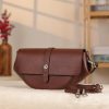 Brown Genuine Leather Shoulder Bag / Handbag With Strap 8 Brown Genuine Leather Shoulder Bag / Handbag With Strap