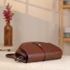 Brown Genuine Leather Shoulder Bag / Handbag With Strap 9 Brown Genuine Leather Shoulder Bag / Handbag With Strap