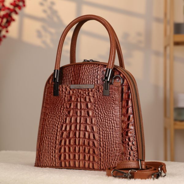 Brown Leather Shoulder Bag / Handbag and Multi-Compartment 1 Brown Leather Shoulder Bag / Handbag and Multi-Compartment