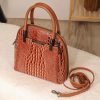 Brown Leather Shoulder Bag / Handbag and Multi-Compartment 11 Brown Leather Shoulder Bag / Handbag and Multi-Compartment