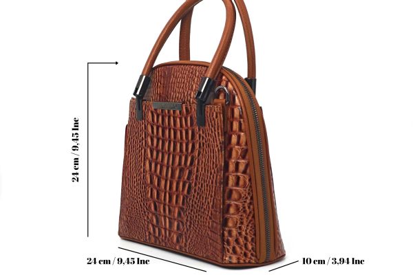 Brown Leather Shoulder Bag / Handbag and Multi-Compartment 14 Brown Leather Shoulder Bag / Handbag and Multi-Compartment