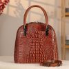 Brown Leather Shoulder Bag / Handbag and Multi-Compartment 5 Brown Leather Shoulder Bag / Handbag and Multi-Compartment
