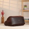 Brown Real Suede Handbag with Shoulder Strap / Everyday Bag 5 Brown Real Suede Handbag with Shoulder Strap / Everyday Bag