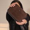 Brown Suede Crossbody Bag , Mini Handbag 7 Brown Suede Crossbody Bag , Mini Handbag