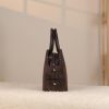 Brown Suede Handbag , With Shoulder Strap , Everyday Bag , All Season