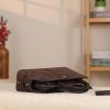 Brown Suede Handbag , With Shoulder Strap , Everyday Bag , All Season