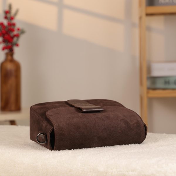Brown Suede Leather Shoulder Bag - All Season and Everyday Bag - With Magnetic Closure and Zippered 10 Brown Suede Leather Shoulder Bag - All Season and Everyday Bag - With Magnetic Closure and Zippered