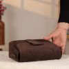 Brown Suede Leather Shoulder Bag - All Season and Everyday Bag - With Magnetic Closure and Zippered 8 Brown Suede Leather Shoulder Bag - All Season and Everyday Bag - With Magnetic Closure and Zippered