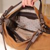 Brown Suede Real Leather Bag - 4011 Multi-Purpose , Hand-Made Bag 12 Brown Suede Real Leather Bag - 4011 Multi-Purpose , Hand-Made Bag
