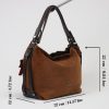 Brown Suede Real Leather Bag - 4011 Multi-Purpose , Hand-Made Bag 13 Brown Suede Real Leather Bag - 4011 Multi-Purpose , Hand-Made Bag