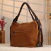 Brown Suede Real Leather Bag - 4011 Multi-Purpose , Hand-Made Bag 4 Brown Suede Real Leather Bag - 4011 Multi-Purpose , Hand-Made Bag