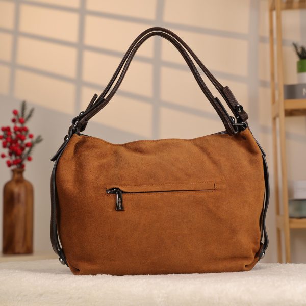 Brown Suede Real Leather Bag - 4011 Multi-Purpose , Hand-Made Bag 5 Brown Suede Real Leather Bag - 4011 Multi-Purpose , Hand-Made Bag