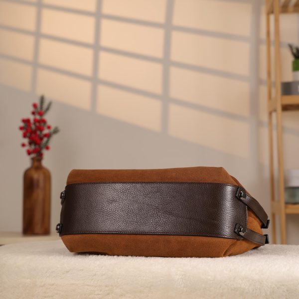 Brown Suede Real Leather Bag - 4011 Multi-Purpose , Hand-Made Bag 9 Brown Suede Real Leather Bag - 4011 Multi-Purpose , Hand-Made Bag