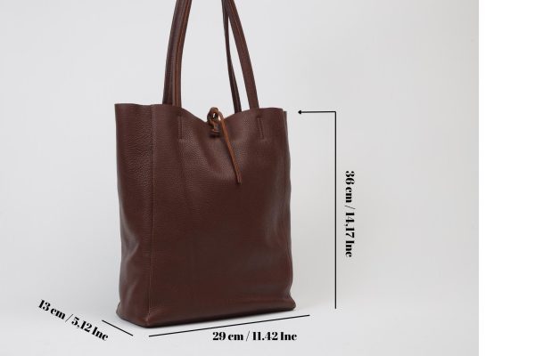 Brown Tote , Real Cow Leather Bag 10 Brown Tote , Real Cow Leather Bag