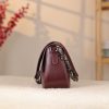 Burgundy Leather Handbag and Shoulder Bag With Adjustable Strap , Handmade , Everyday Bag