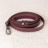 Burgundy Leather Handbag With Shoulder Strap - All Season and Everyday Bag - With Magnetic Closure