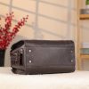 Dark Brown Real Leather Handbag With Shoulder Strap 13 Dark Brown Real Leather Handbag With Shoulder Strap