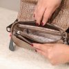 Genuine Leather Shoulder Bag / Handbag With Zipper and Magnetic Closure and Strap 8 Genuine Leather Shoulder Bag / Handbag With Zipper and Magnetic Closure and Strap
