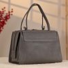 Gray Colour Real Leather HandBag - Versatile / Multi-Compartment Bag with Shoulder Strap 7 Gray Colour Real Leather HandBag - Versatile / Multi-Compartment Bag with Shoulder Strap