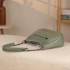 Green Leather Handbag and Everyday Bag With Shoulder Strap 13 Green Leather Handbag and Everyday Bag With Shoulder Strap