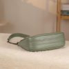 Green Leather Handbag and Everyday Bag With Shoulder Strap 14 Green Leather Handbag and Everyday Bag With Shoulder Strap