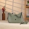 Green Leather Handbag and Everyday Bag With Shoulder Strap 2 Green Leather Handbag and Everyday Bag With Shoulder Strap