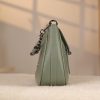 Green Leather Handbag and Everyday Bag With Shoulder Strap 3 Green Leather Handbag and Everyday Bag With Shoulder Strap