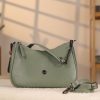 Green Leather Handbag and Everyday Bag With Shoulder Strap 4 Green Leather Handbag and Everyday Bag With Shoulder Strap