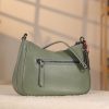 Green Leather Handbag and Everyday Bag With Shoulder Strap 8 Green Leather Handbag and Everyday Bag With Shoulder Strap