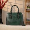 Green Luxury Handbag From Real Cow Leather With Shoulder Strap 6 Green Luxury Handbag From Real Cow Leather With Shoulder Strap