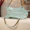 Light Green Leather Handbag, Handmade, Everyday Bag 12 Light Green Leather Handbag, Handmade, Everyday Bag