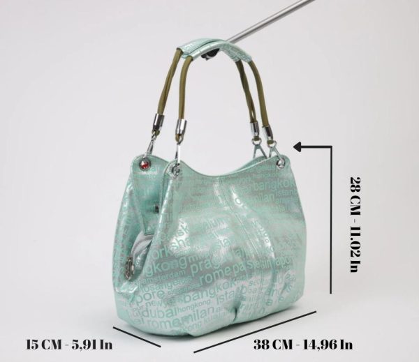 Light Green Leather Handbag, Handmade, Everyday Bag 14 Light Green Leather Handbag, Handmade, Everyday Bag