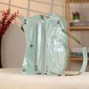 Light Green Leather Handbag, Handmade, Everyday Bag 2 Light Green Leather Handbag, Handmade, Everyday Bag