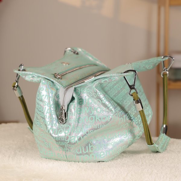 Light Green Leather Handbag, Handmade, Everyday Bag 3 Light Green Leather Handbag, Handmade, Everyday Bag