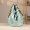 Light Green Leather Handbag, Handmade, Everyday Bag 7 Light Green Leather Handbag, Handmade, Everyday Bag