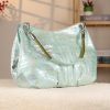 Light Green Leather Handbag, Handmade, Everyday Bag 8 Light Green Leather Handbag, Handmade, Everyday Bag