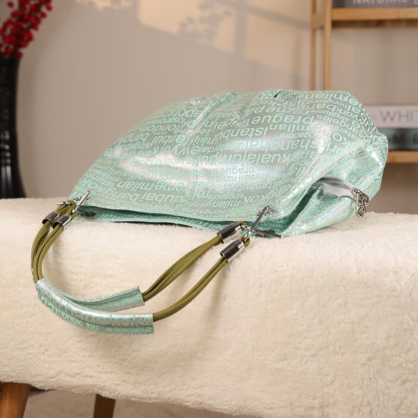 Light Green Leather Handbag, Handmade, Everyday Bag 9 Light Green Leather Handbag, Handmade, Everyday Bag