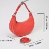 Light Red Shoulder Bag and Handbag With Adjustable Strap , Top Zipper 13 Light Red Shoulder Bag and Handbag With Adjustable Strap , Top Zipper