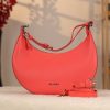 Light Red Shoulder Bag and Handbag With Adjustable Strap , Top Zipper 2 Light Red Shoulder Bag and Handbag With Adjustable Strap , Top Zipper