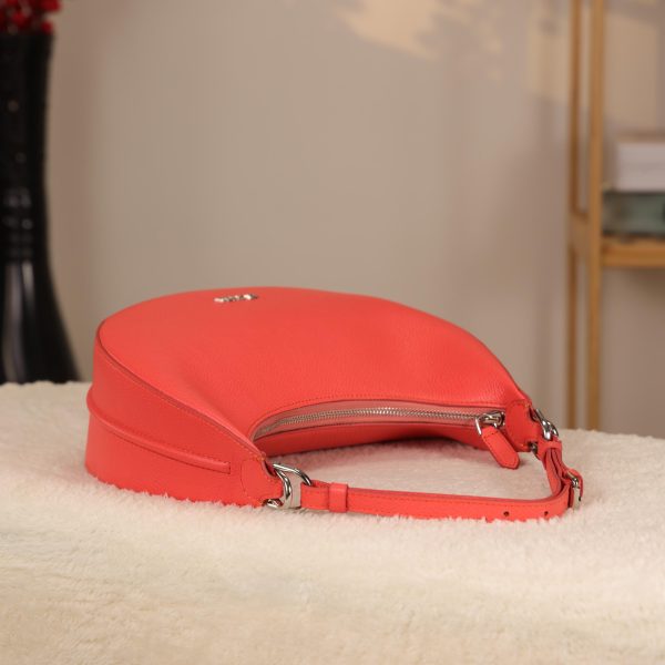 Light Red Shoulder Bag and Handbag With Adjustable Strap , Top Zipper 9 Light Red Shoulder Bag and Handbag With Adjustable Strap , Top Zipper