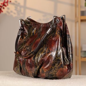 Multi Color from Real Cow Leather Bag , Zippered and Versatile Bag