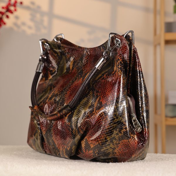Multi Color from Real Cow Leather Bag , Zippered and Versatile Bag 1 Multi Color from Real Cow Leather Bag , Zippered and Versatile Bag