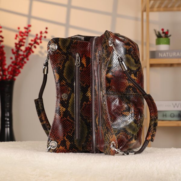 Multi Color from Real Cow Leather Bag , Zippered and Versatile Bag 12 Multi Color from Real Cow Leather Bag , Zippered and Versatile Bag