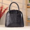 Navy Blue Leather Handbag With Shoulder Strap - Multi-Compartment 10 Navy Blue Leather Handbag With Shoulder Strap - Multi-Compartment