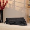 Navy Blue Leather Shoulder Bag and Handbag With Shoulder Strap , Trendy