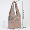 Pink Real Leather Shoulder Bag , Tote With Make-Up Bag and Strap 12 Pink Real Leather Shoulder Bag , Tote With Make-Up Bag and Strap