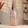Pink Real Leather Shoulder Bag , Tote With Make-Up Bag and Strap 7 Pink Real Leather Shoulder Bag , Tote With Make-Up Bag and Strap