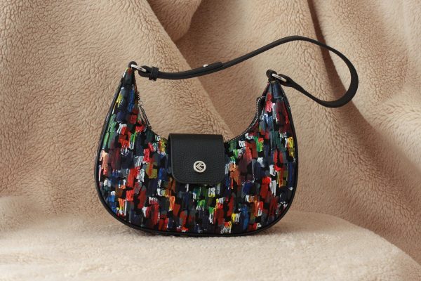 Rainbow Handbag from Real Cow Leather With Adjustable Shoulder Strap , Handmade 1 Rainbow Handbag from Real Cow Leather With Adjustable Shoulder Strap , Handmade
