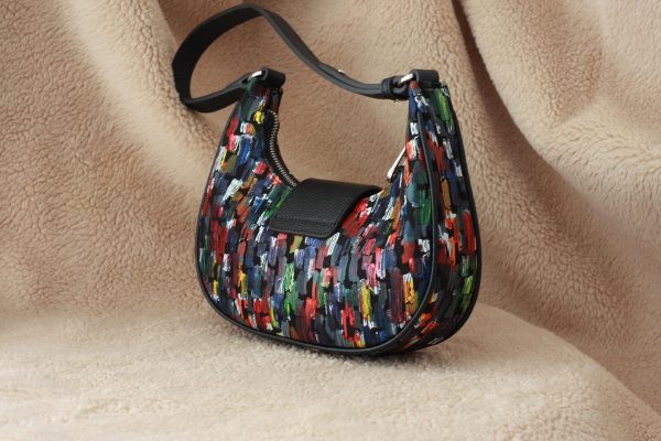Rainbow Handbag from Real Cow Leather With Adjustable Shoulder Strap , Handmade 4 Rainbow Handbag from Real Cow Leather With Adjustable Shoulder Strap , Handmade